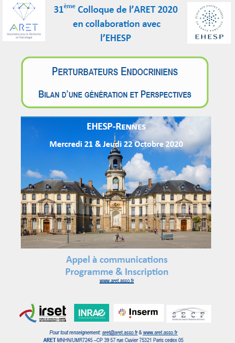 Prochain colloque de l’ARET les 21 et 22 Octobre 2020 à Rennes