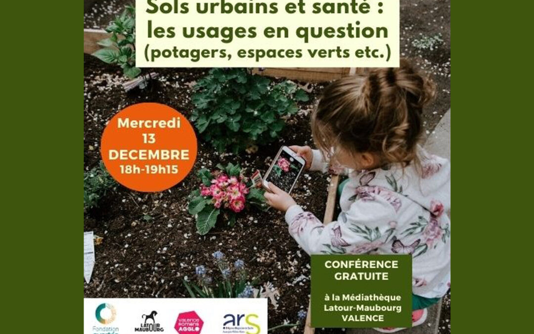 Événement Fondation evertéa – Conférence du 13 décembre : Sols urbains et santé, les usages en question