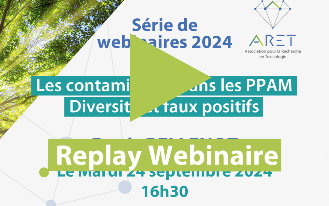 Le replay du webinaire du 24/09/2024 est désormais accessible aux membres de l’ARET