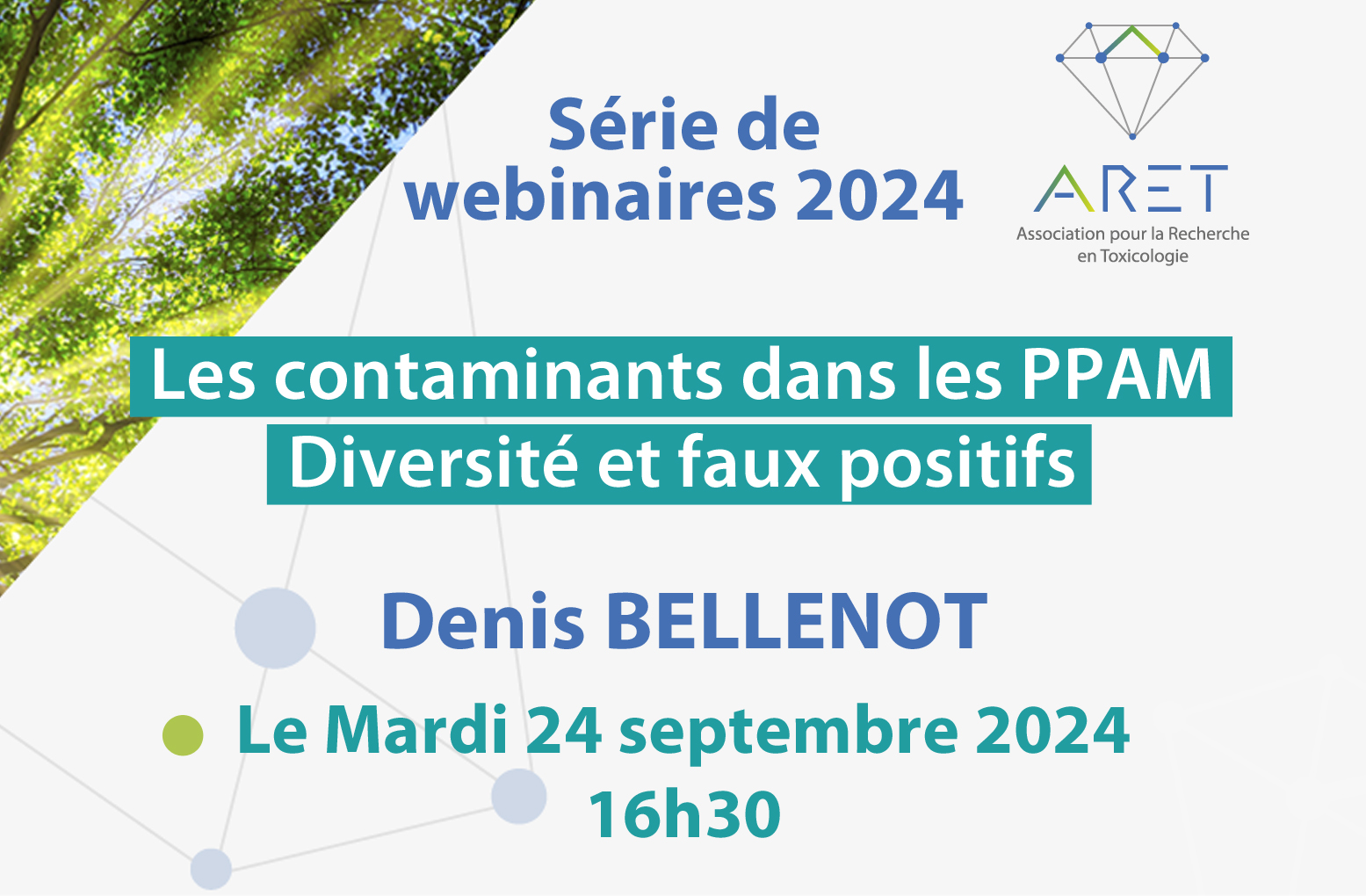 Prochain Webinaire de l’ARET le 24 septembre 2024 à 16h30