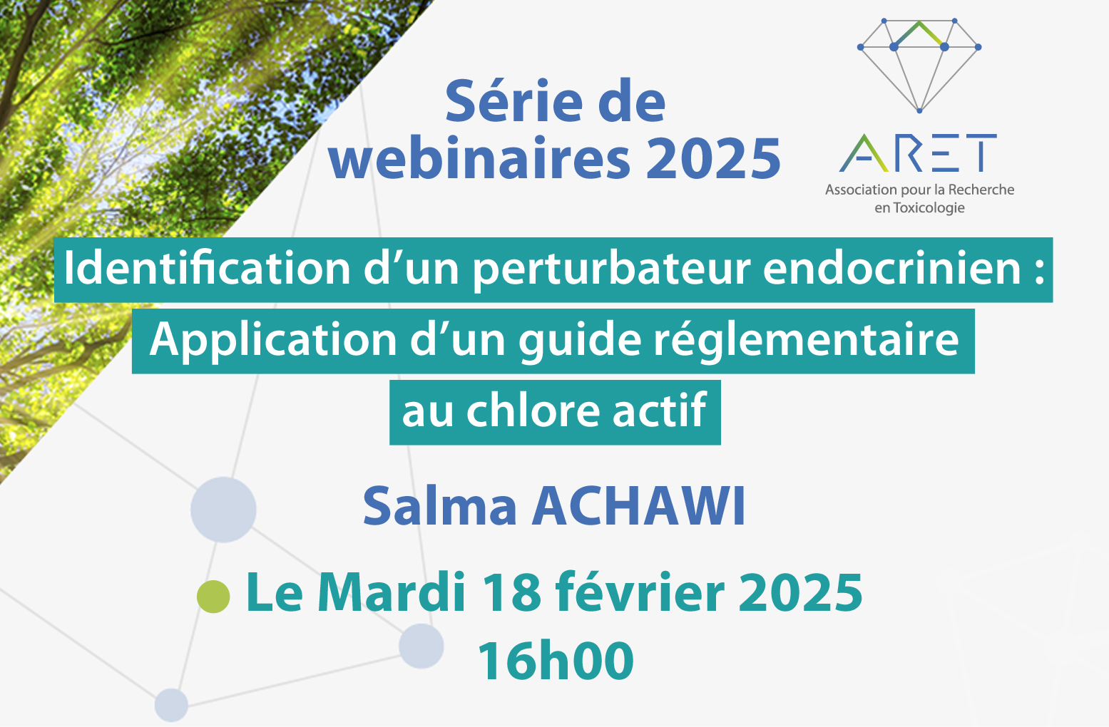 Prochain Webinaire de l’ARET le 18 février 2025 à 16h00