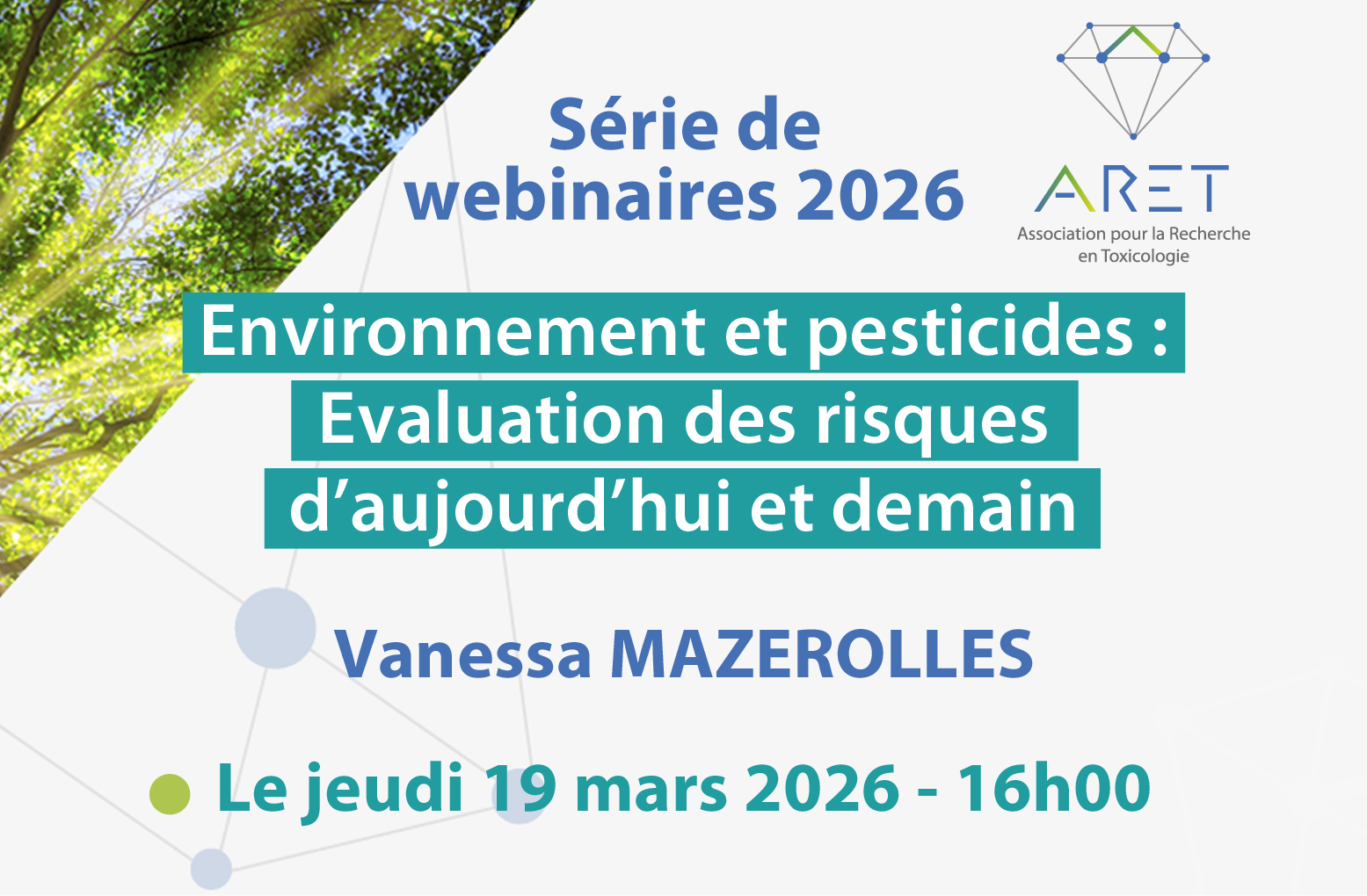 Prochain Webinaire de l’ARET le 19 mars 2026 à 16h00