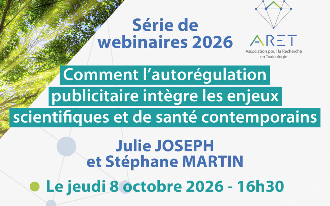 Prochain Webinaire de l’ARET le 8 octobre 2026 à 16h30